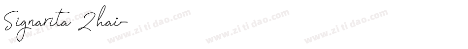 Signarita Zhai字体转换